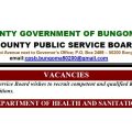 Bungoma County Shortlisted Candidates